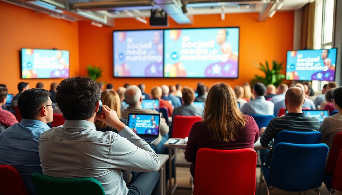 Engage with a seminar social media manager and attendees in an interactive training session.