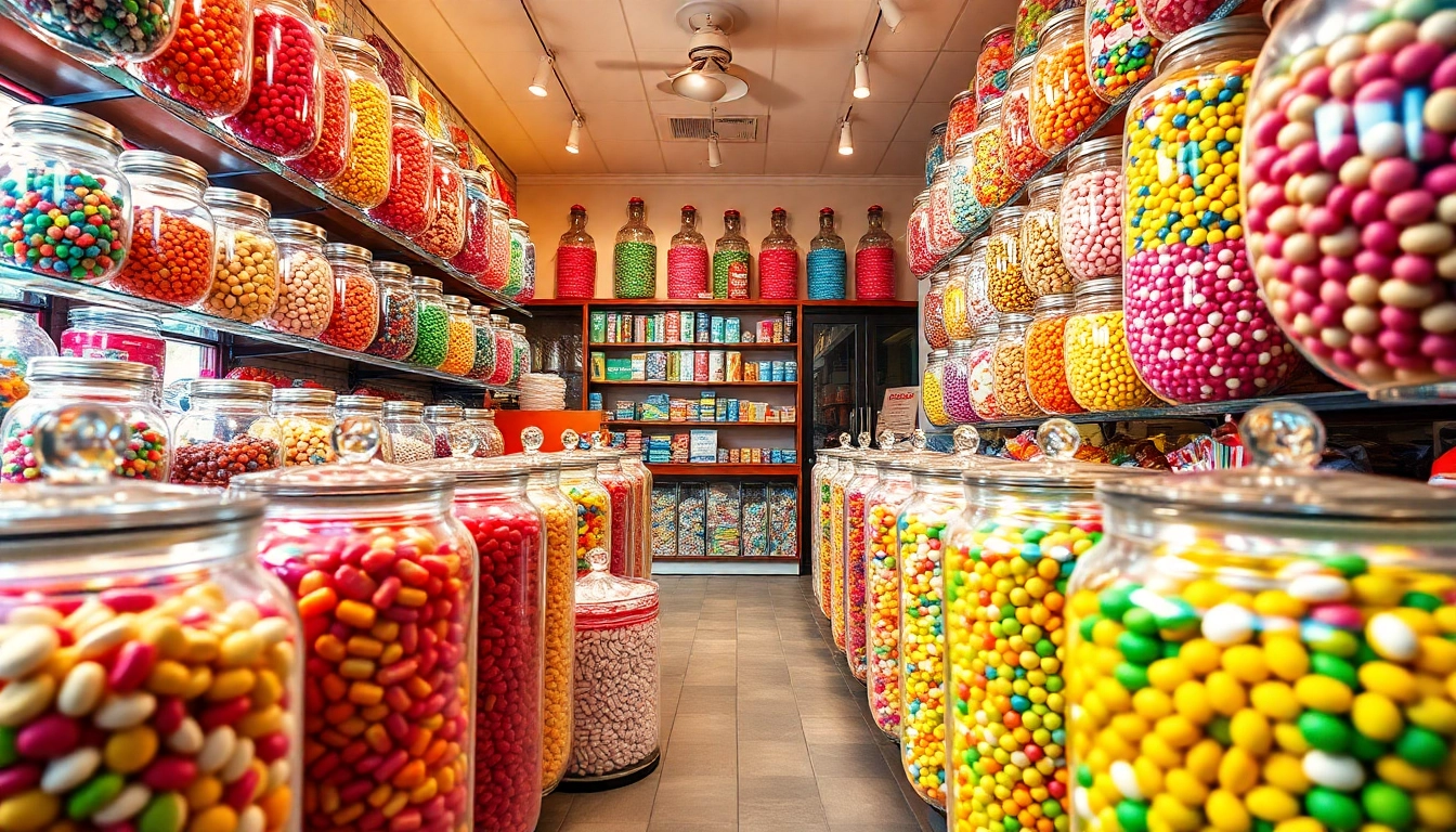 Visit our candy store near me for a delightful selection of colorful treats and nostalgic sweets.