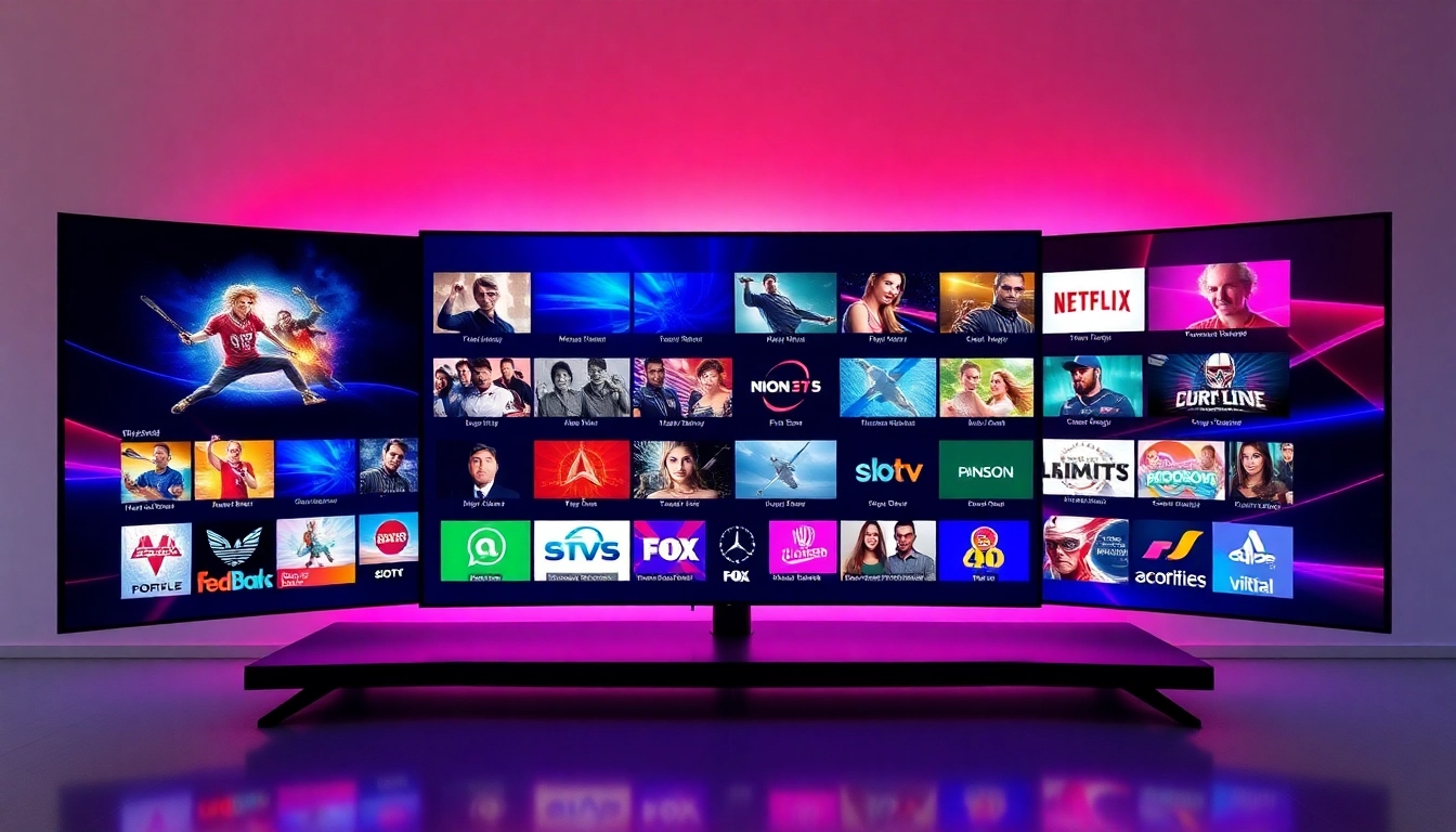 Explore abonnement iptv options with a vibrant TV showcasing diverse channels and entertainment features.