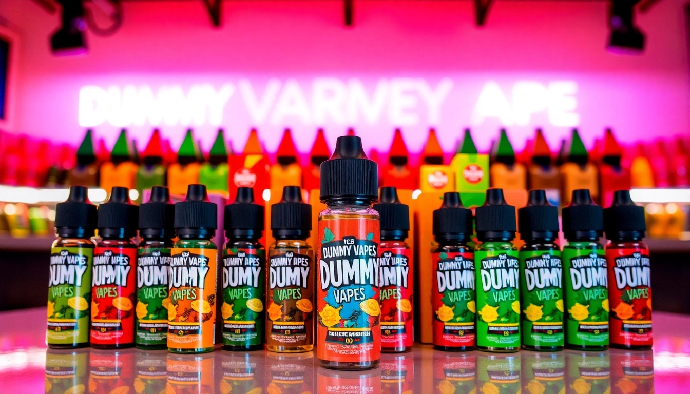 Explore the range of Dummy Vapes precio with colorful flavors and enticing designs on display.