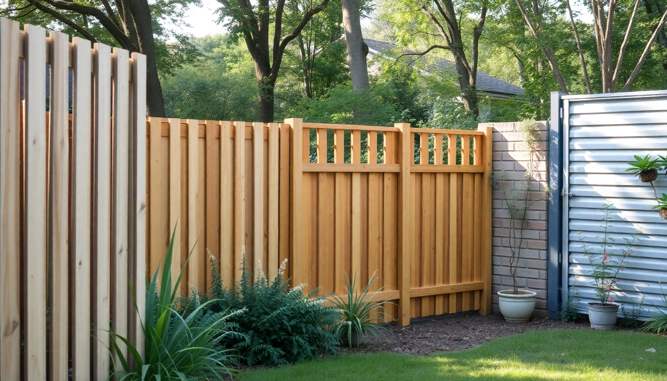 Enhance your property with stylish fencing Manchester options featuring wooden and metal designs.