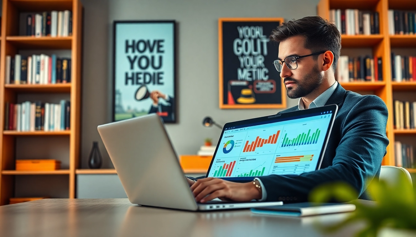Boost your understanding of Social Media Marketing with insights from a digital marketing expert in a modern workspace.