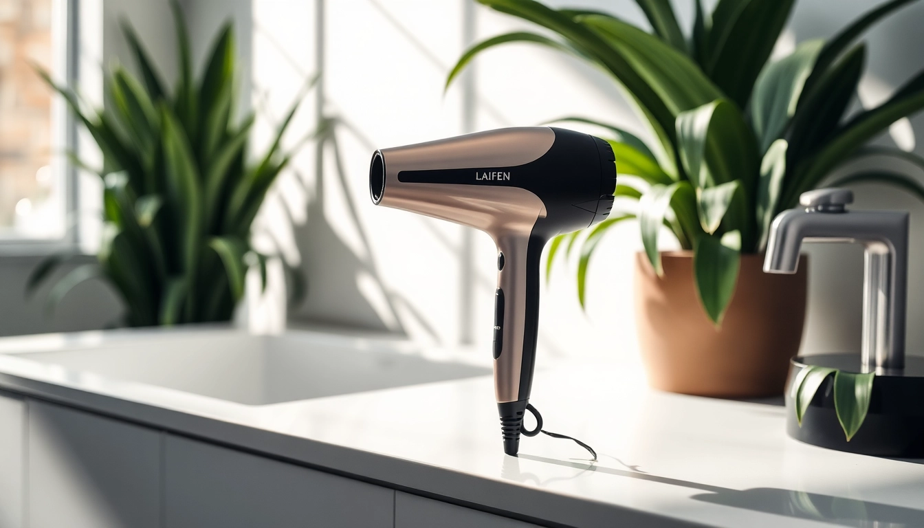 Utilize the Laifen hair dryer to achieve stylish hairstyles effortlessly.