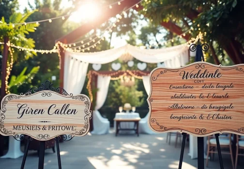 Personalize Your Big Day with Stunning Custom Wedding Signs