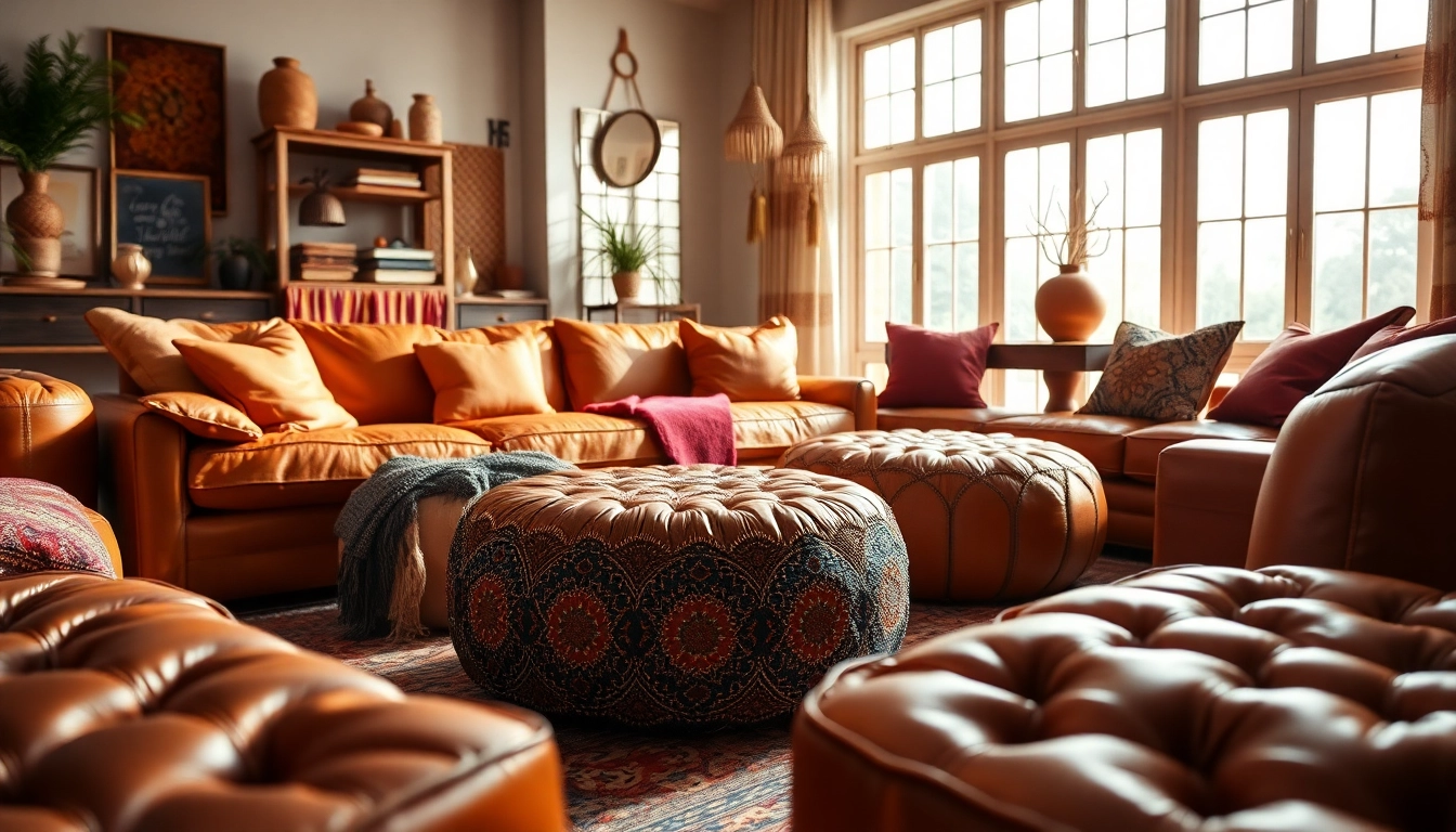 Enhance your décor with artisan-crafted Moroccan leather poufs and ottomans from http://labboho.com/collections/leather-poufs-ottomans