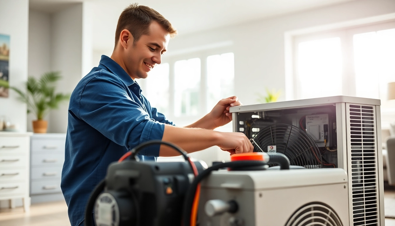 Expert AC repair in Glendale AZ with a technician ensuring optimal service in a residential setting.