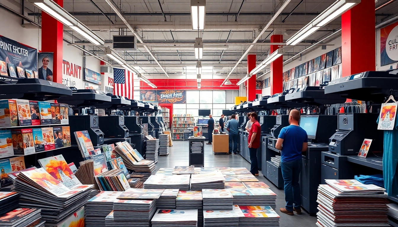 Visit our Edmonton print shop to see vibrant banners and prints showcasing our services.
