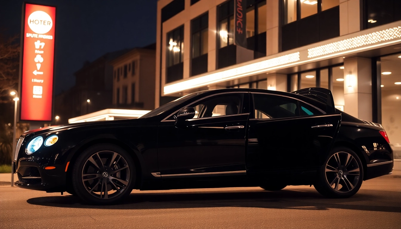 Experience premium car service atlanta with our luxurious black car featuring a sleek design and comfort.