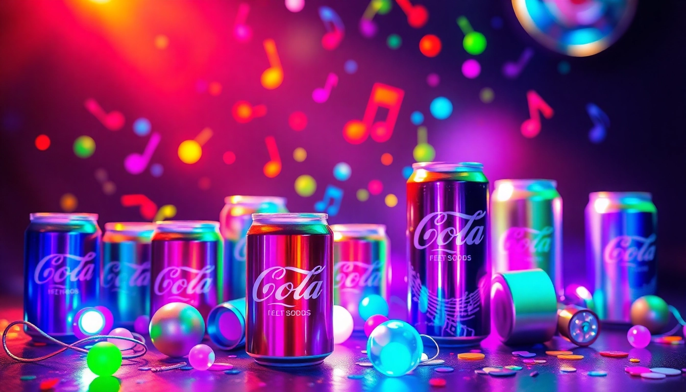 Download 汽水音乐下载 playlists with lively graphics showcasing soda and music elements.