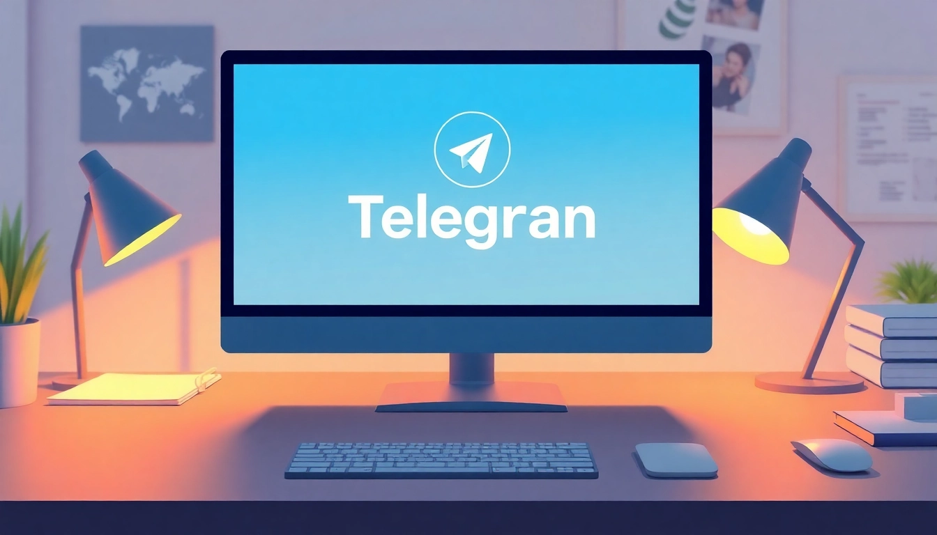 View the Telegram電腦版 interface on a sleek computer to enhance your communication experience.