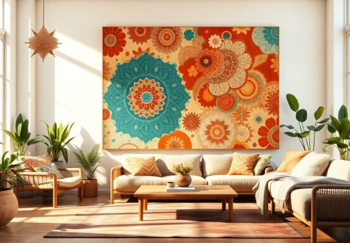 Creating a Unique Space with Modern Bohemian Wall Art