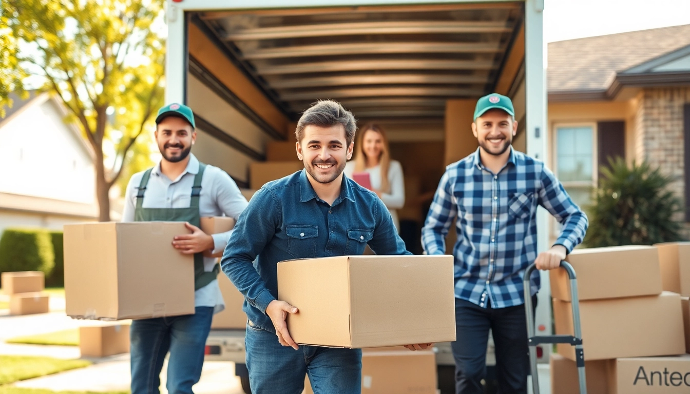Movers providing Local Moving Services while assisting a family in a neighborhood