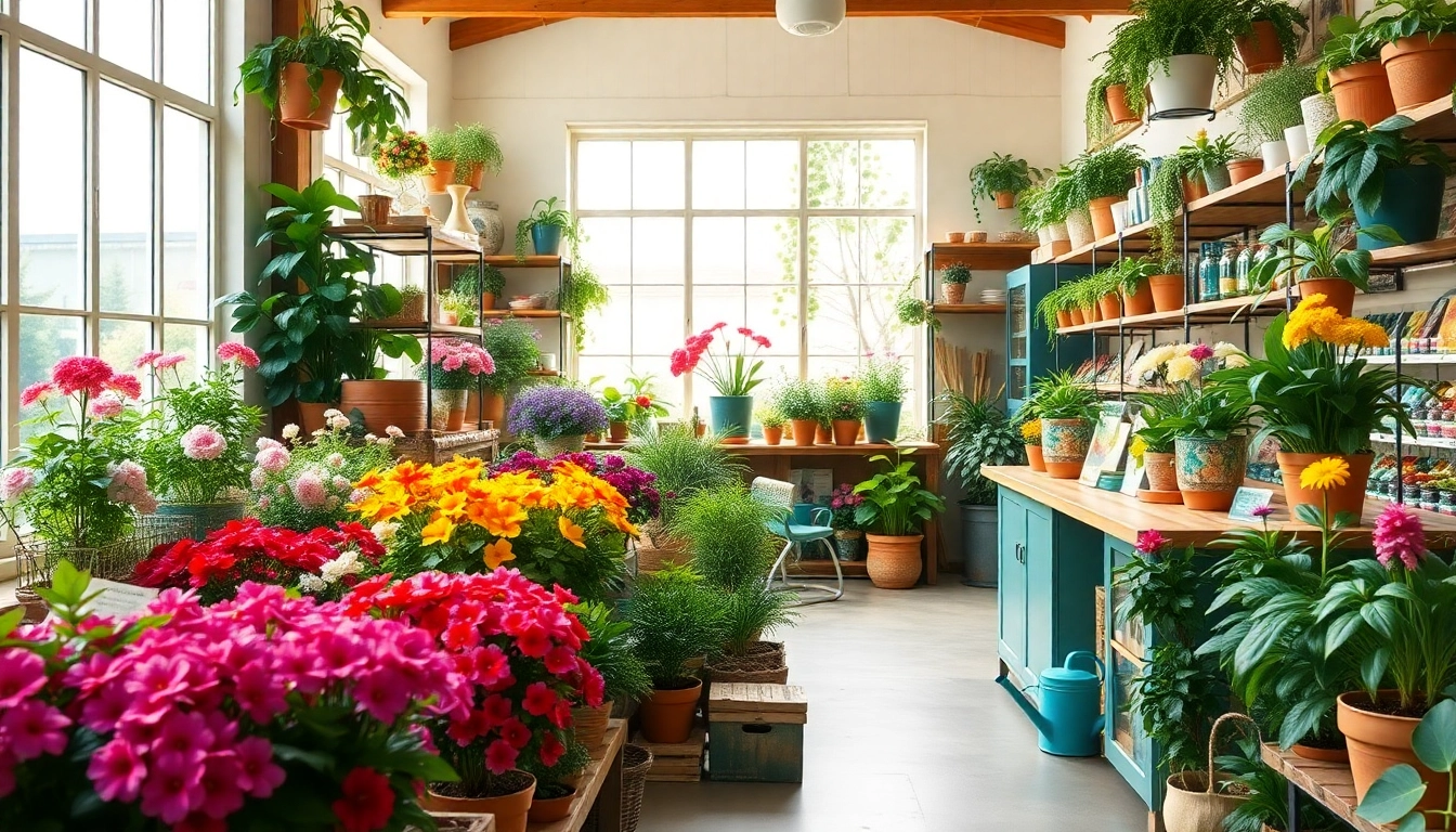 Browse through the diverse offerings at Grow A Garden Shop featuring vibrant plants, seeds, and tools.