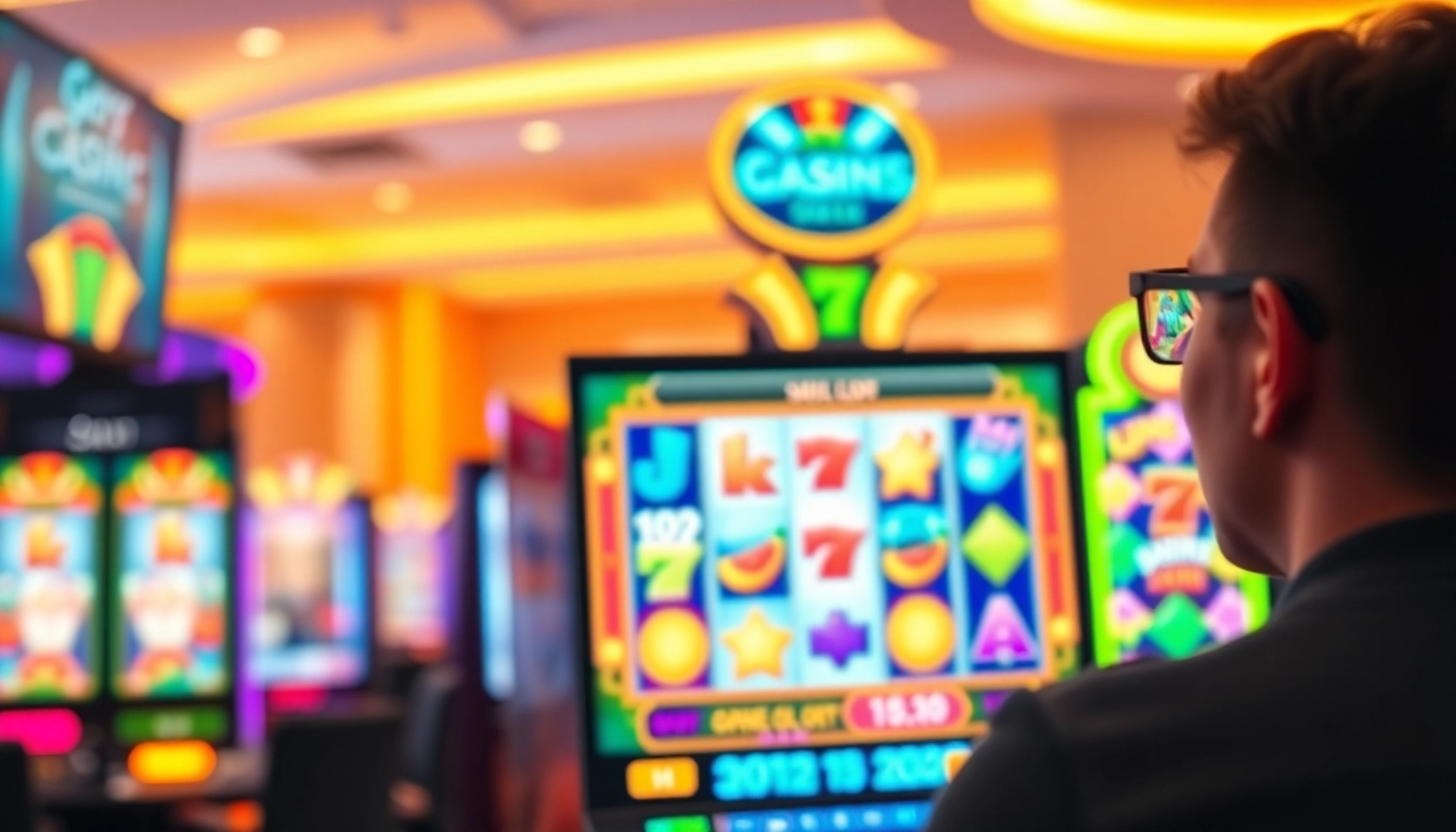 Engaged user playing pgslot on a vibrant and interactive online gaming interface.