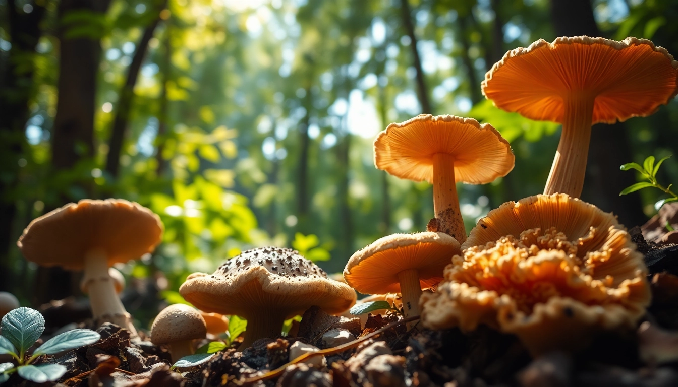 Enhancing health with a rich variety of Mushroom Complex in a natural forest setting.