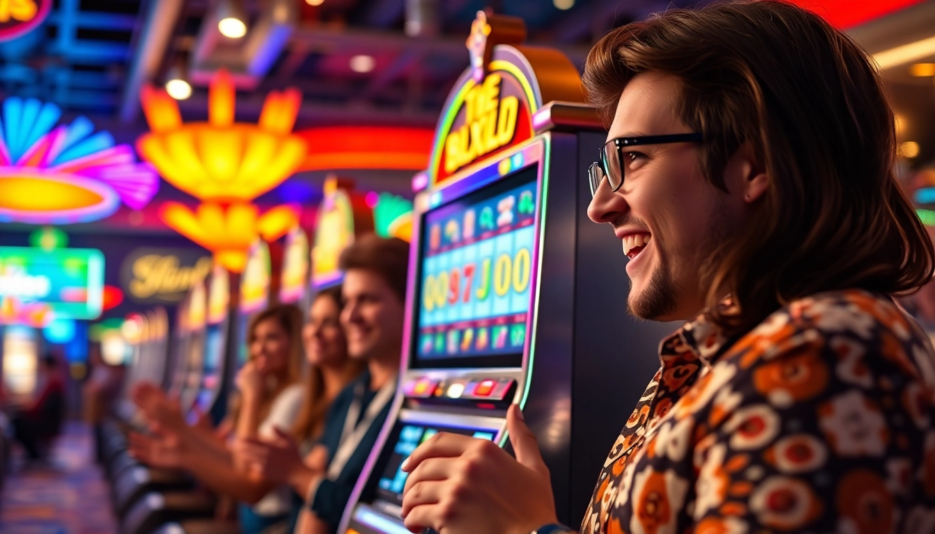 Libatkan diri Anda dalam keseruan permainan QQAXIOO slot dengan keceriaan para pemain di kasino.