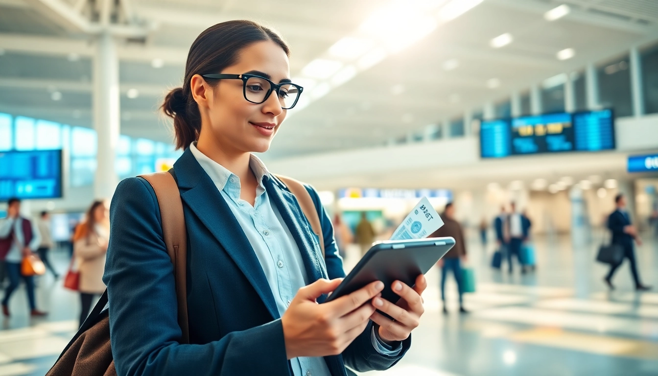 Navigate the UK ETA online application easily with a traveler at the airport.