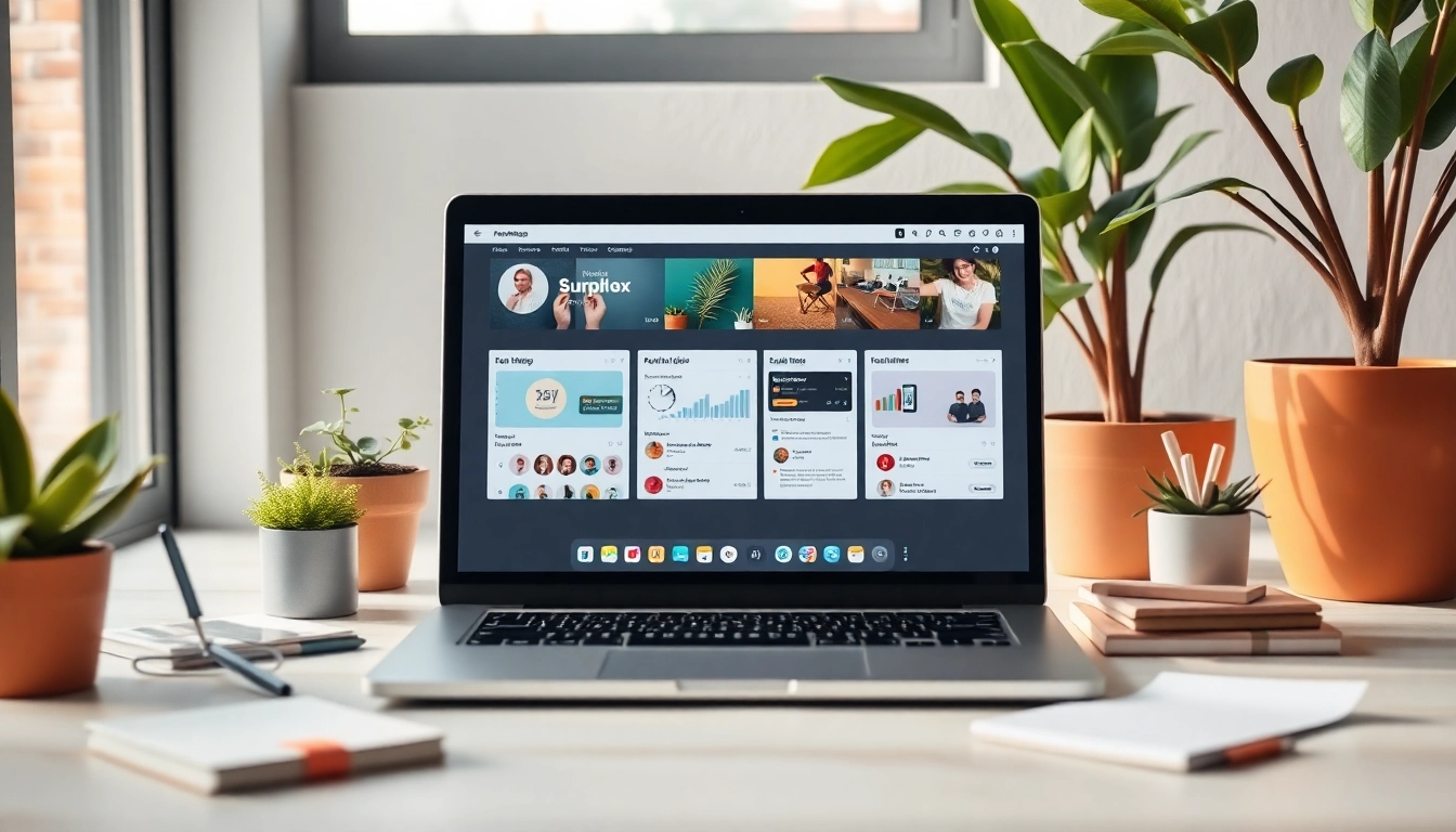 Visualize effective Social media and blog automation in a productive digital marketing workspace.