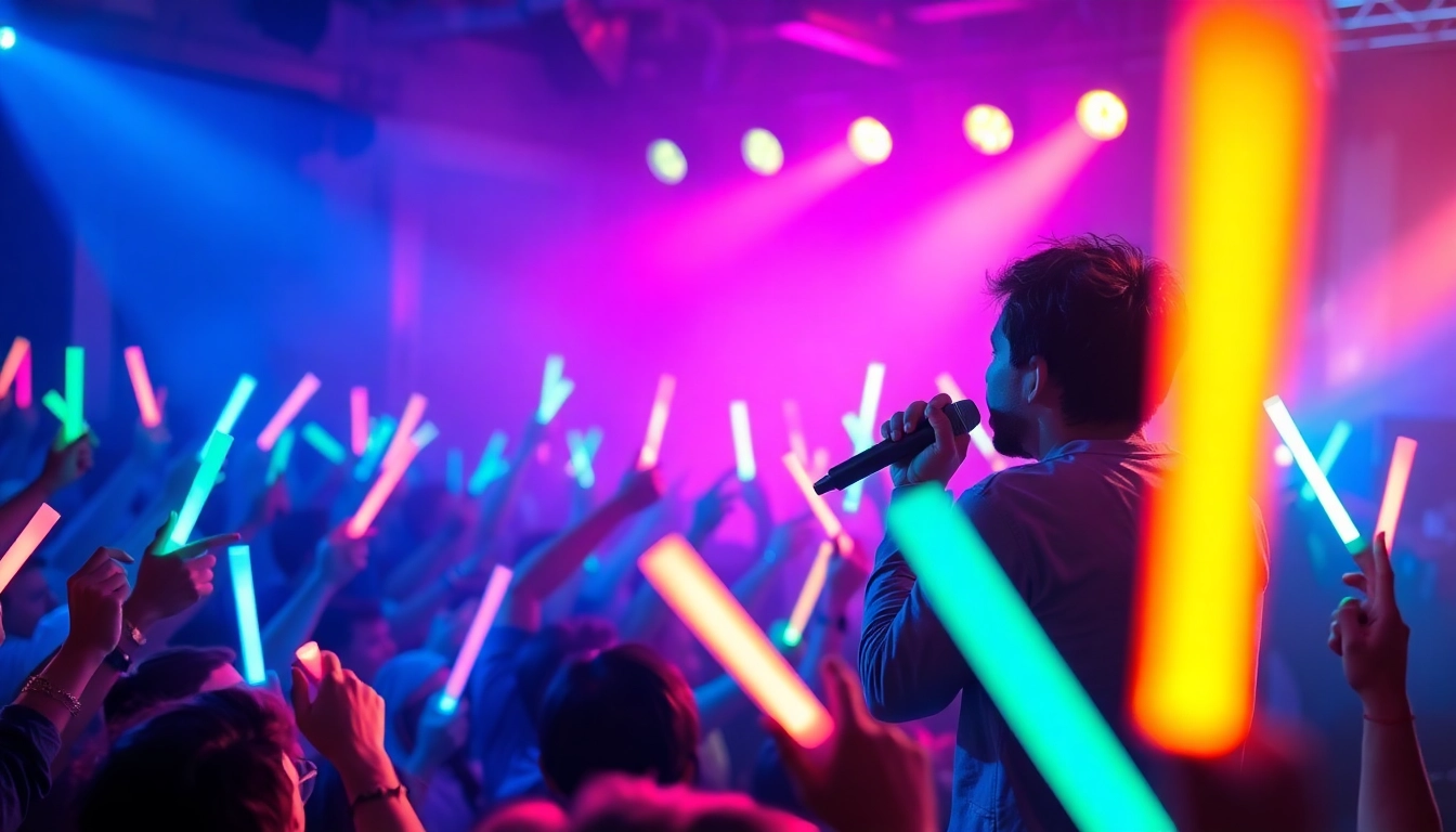 Showcase a live performance illustrating effective music promotion services.