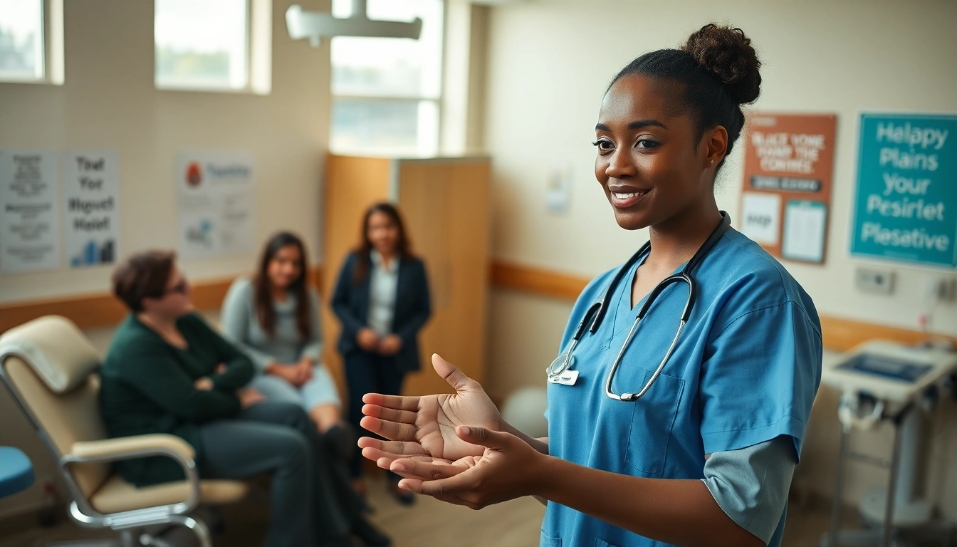 Nurse supporting patients in the Voluntary Disciplinary Alternative Program (VDAP) during rehabilitation