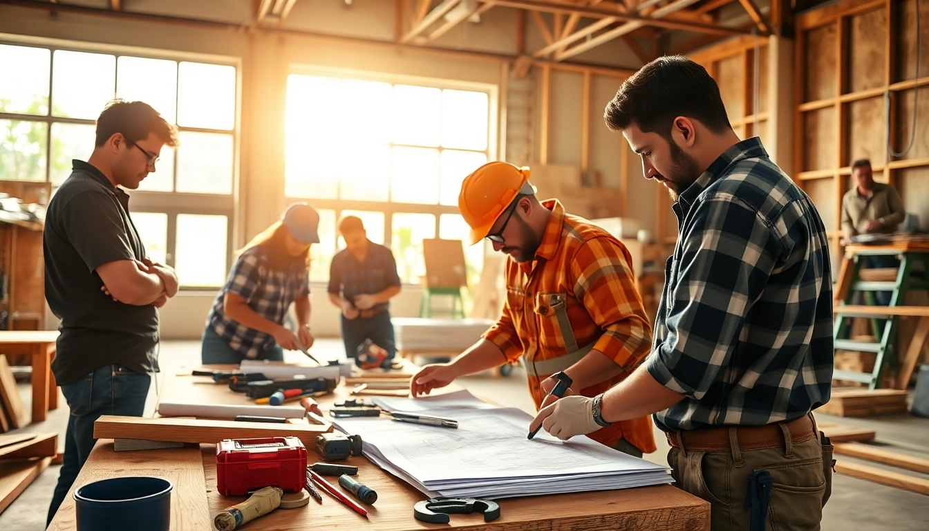 Engaged students at trade schools in Hawaii receiving hands-on training in construction skills.