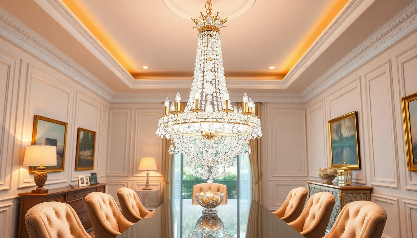Enhance your dining area with a stunning crystal chandelier for dining room, showcasing sparkling elegance.