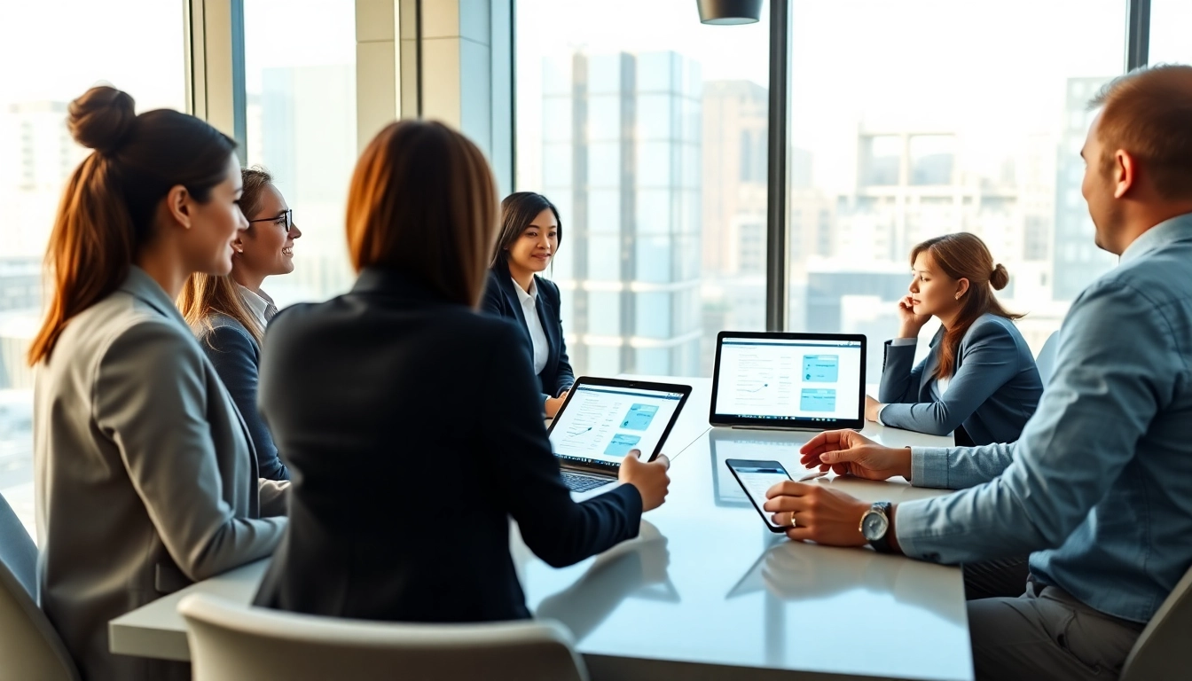 Enhance your payroll services strategy with focused collaboration in a modern office.