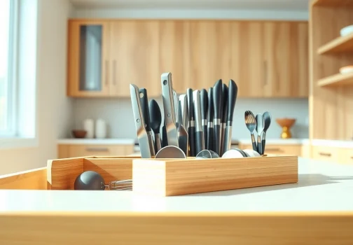 Enhance Your Cooking Space with a Bamboo Kitchen Drawer Organizer’s Efficiency