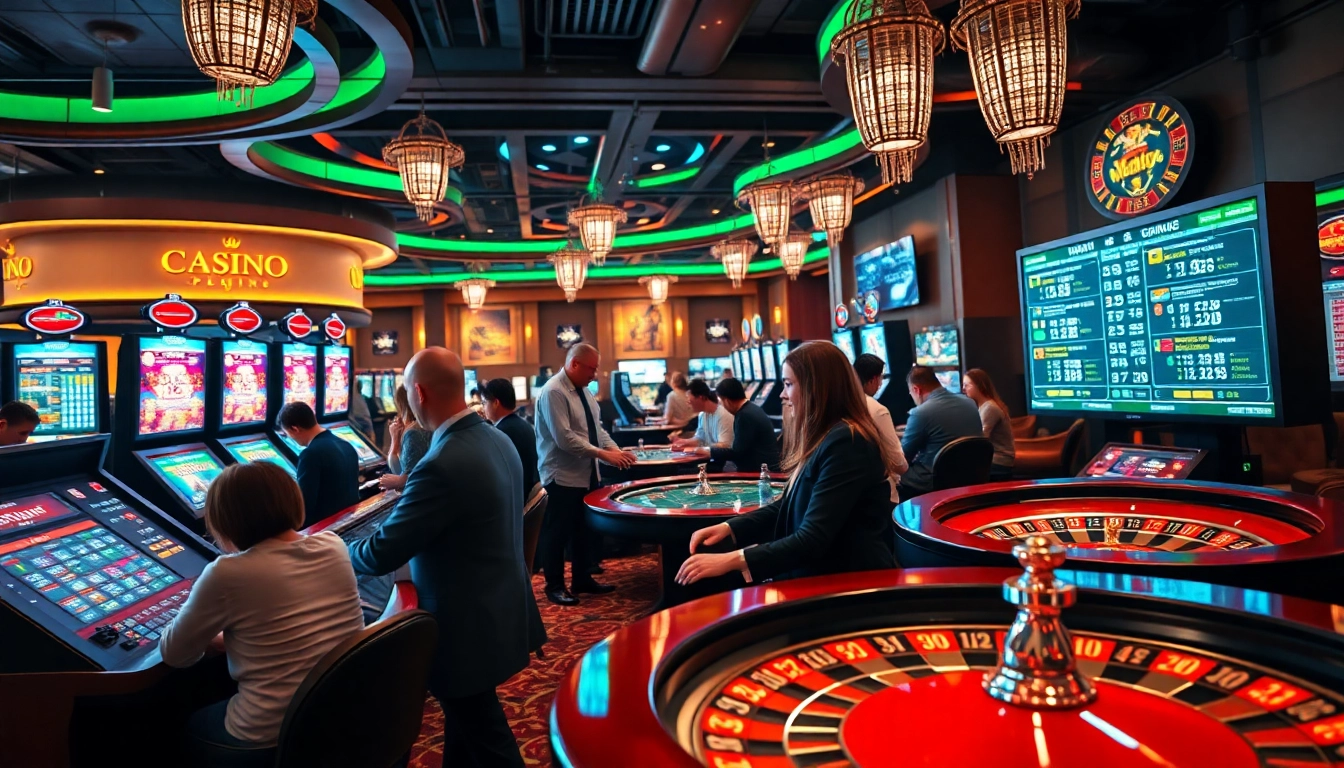 Experience the thrill of the Best Online Casino Malaysia 2025 with vibrant gaming settings and engaging players.