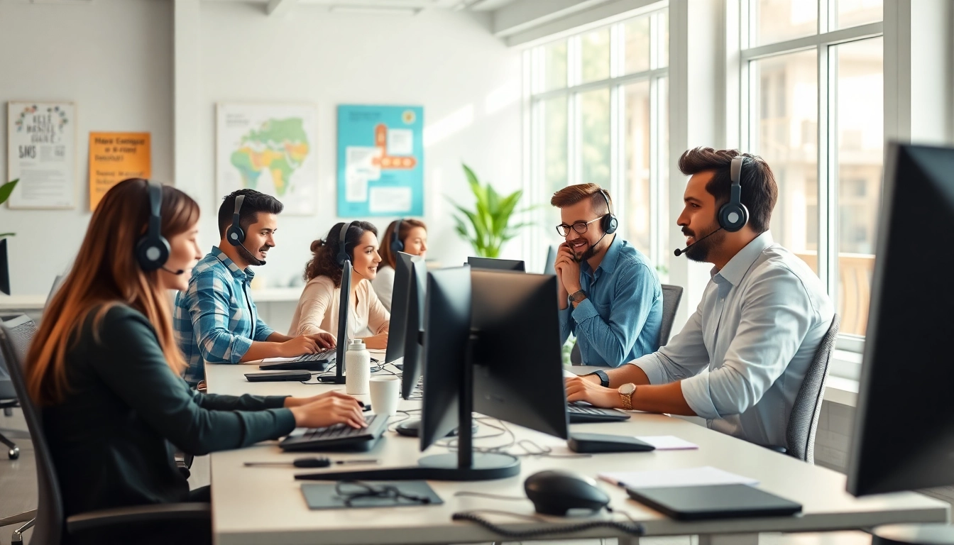 Callzent call center environment with agents focused on delivering exceptional customer support