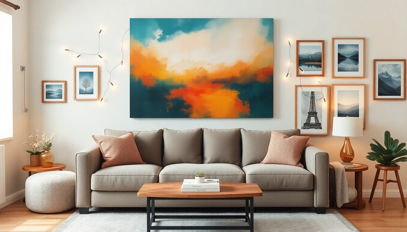 Enhance your living space with stunning Wall Art For living Room showcasing vibrant colors and unique styles.