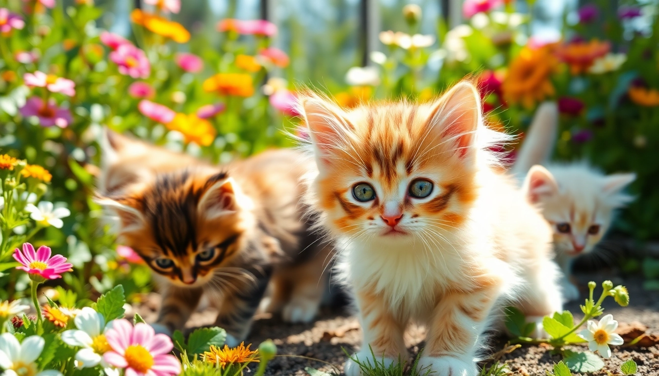Adopt adorable Maine Coon kittens for sale California in a beautiful sunlit garden.