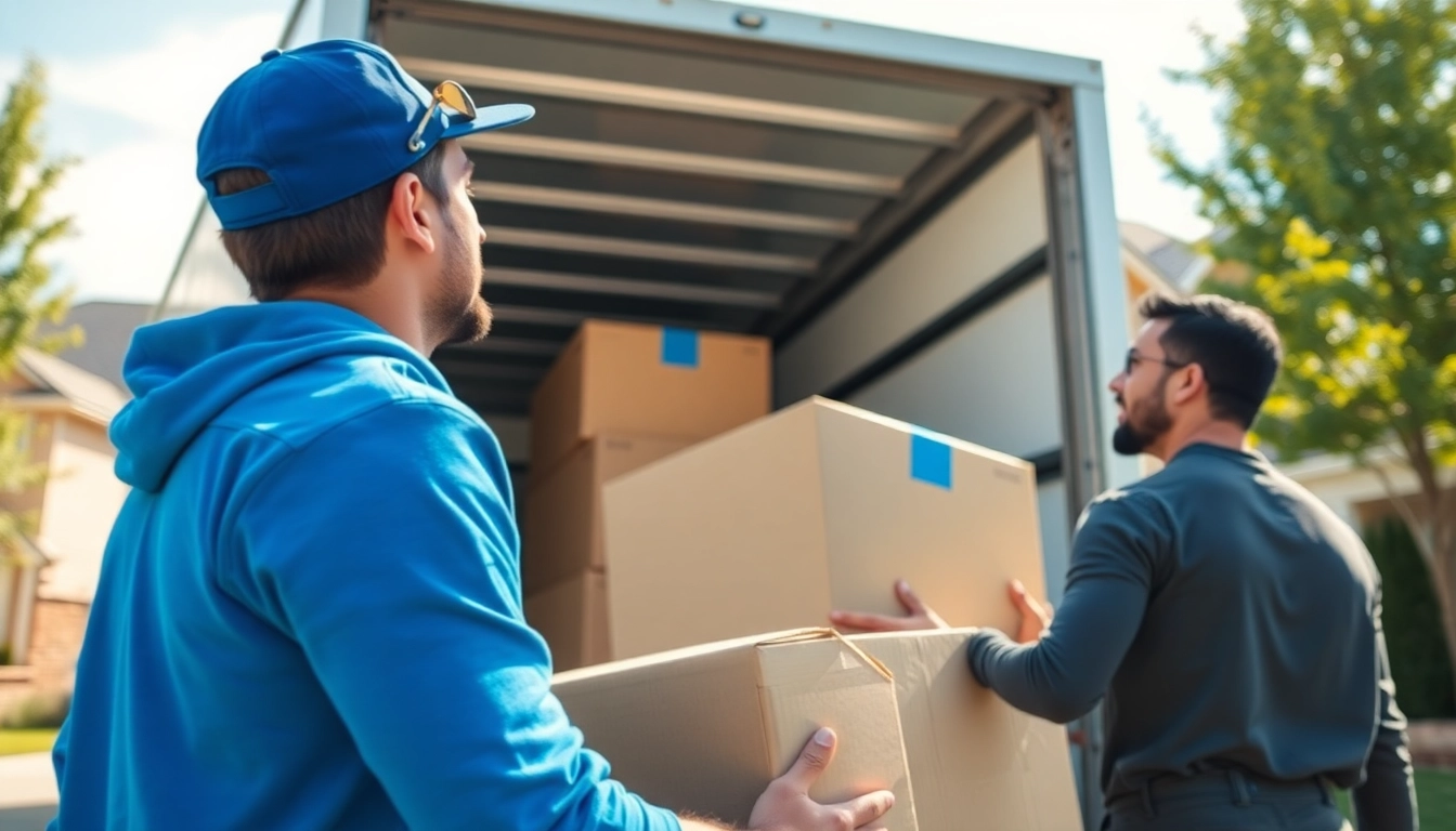Movers Calgary team loading a truck, showcasing professional moving services in action.