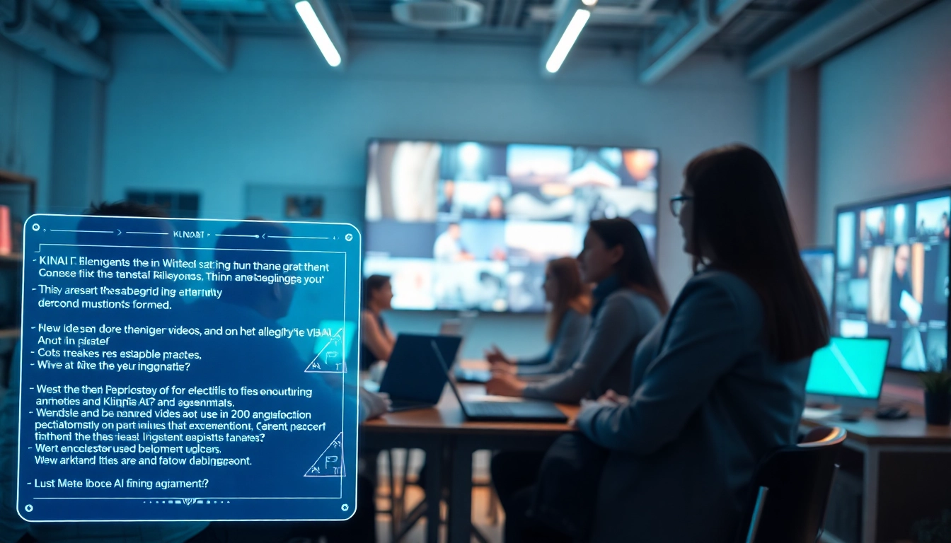 KlingAI Prompts used creatively in a vibrant workspace for multimedia projects.