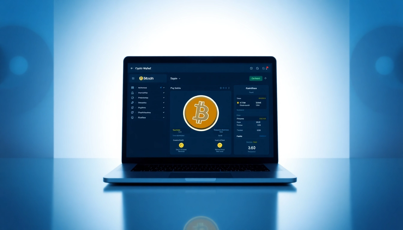 This image shows a digital interface using a free Bitcoin flash tool to generate cryptocurrency on a laptop.