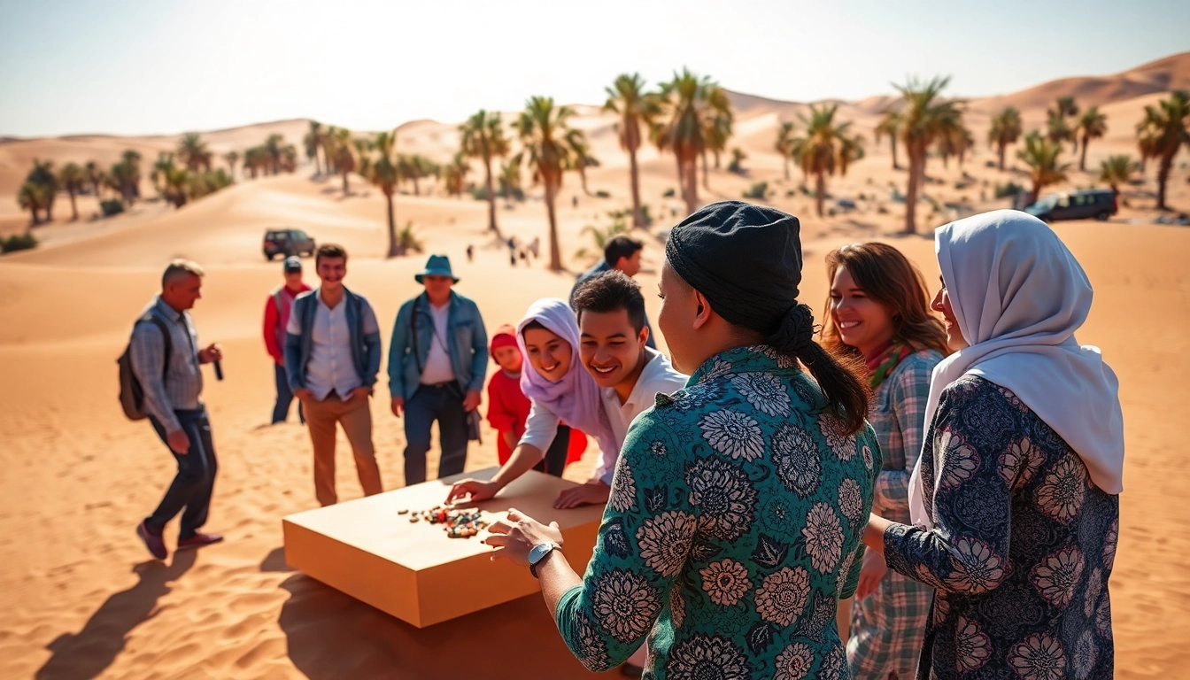 Participation in team building maroc activities in a scenic Moroccan landscape.