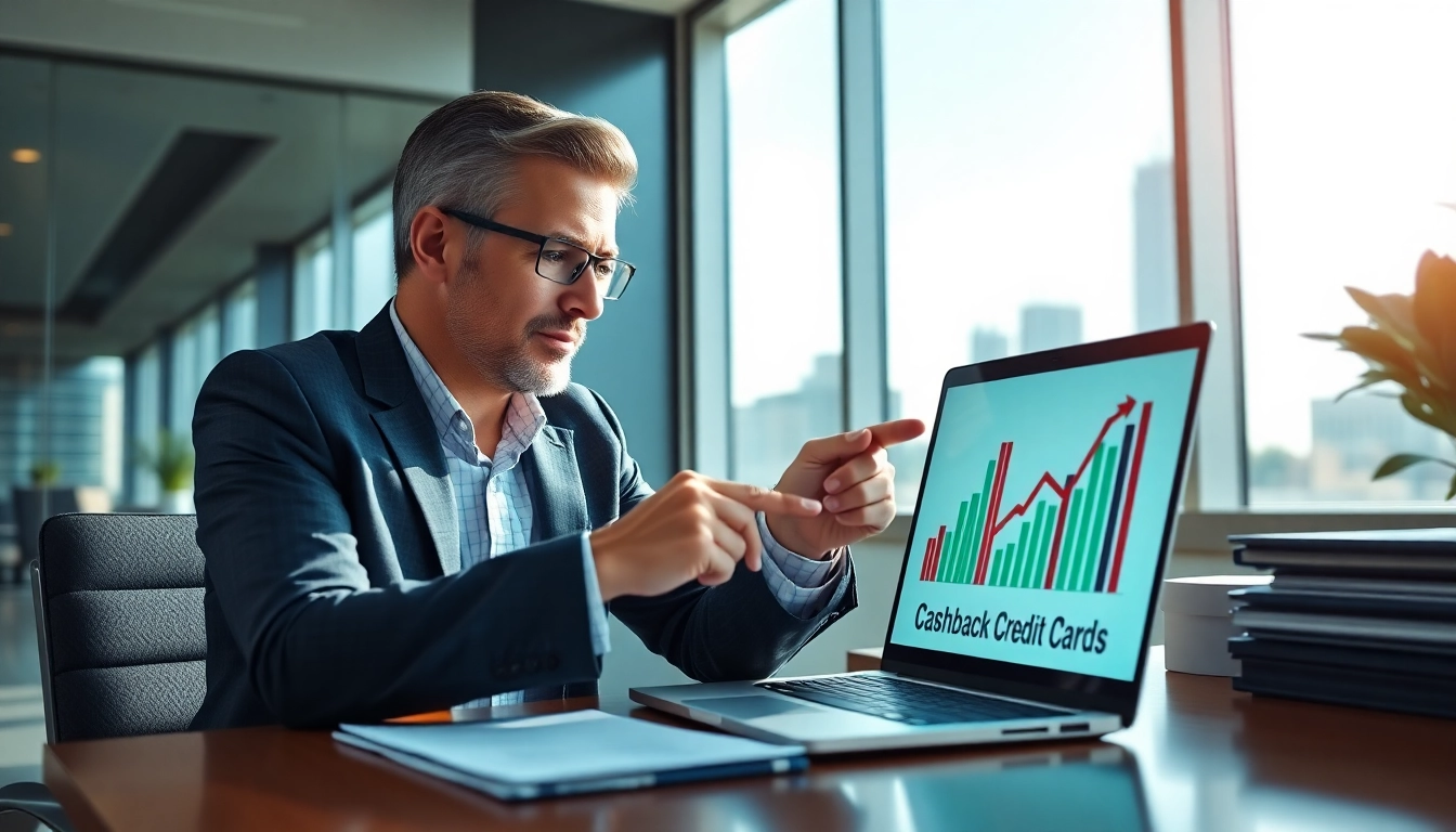 Learn how to get maximum cashback with expert financial advice and analysis in a modern office.